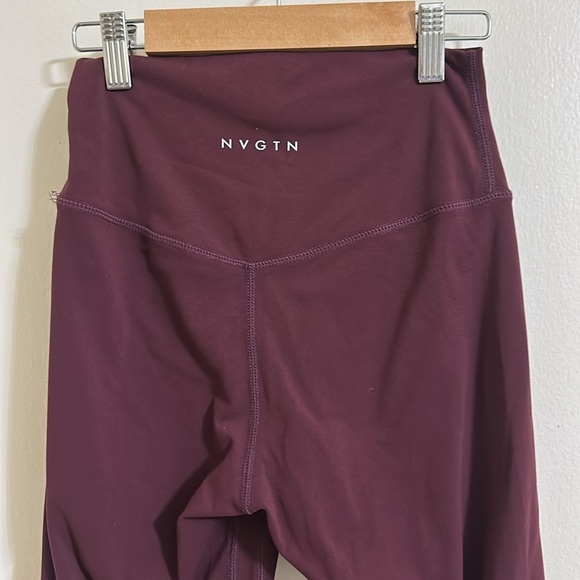 NVGTN Maroon Athletic Leggings - Picture 2 of 3
